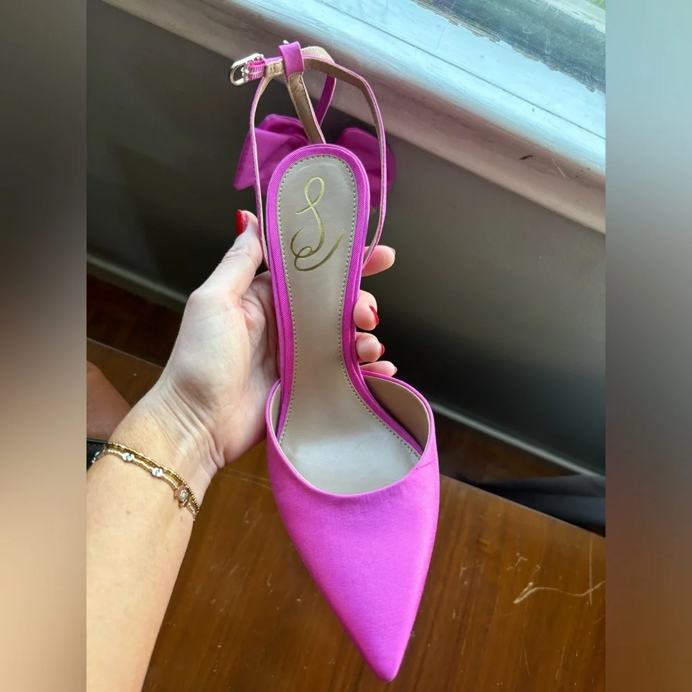 Sam Edelman Halie Pump in bright Dahlia - Picture 3 of 6